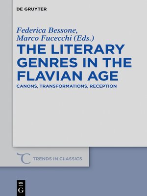 cover image of The Literary Genres in the Flavian Age